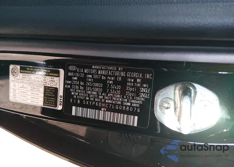 2020 Kia Telluride S z USA, uszkodzony, nr VIN 5XYP6DHC7LG088076